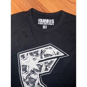 Famous Stars and Straps Black Long Sleeve Thermal‎ Shirt Men's XL